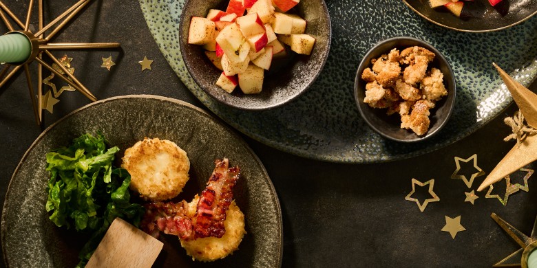 Gepaneerde geitenkaas 