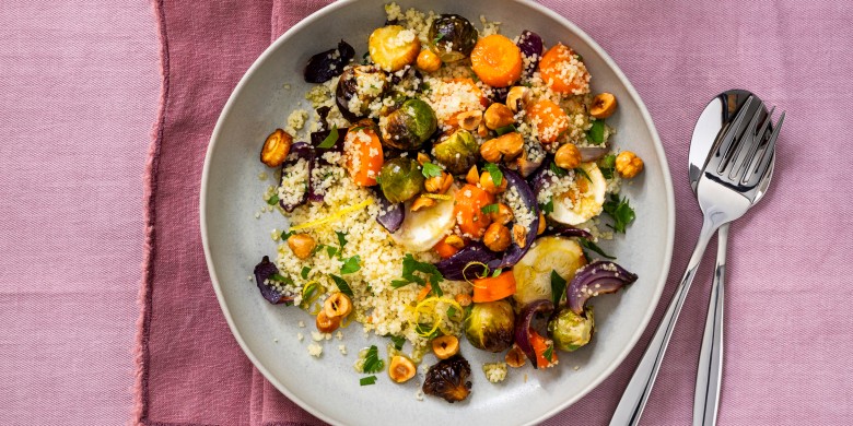 Couscoussalade met wintergroenten