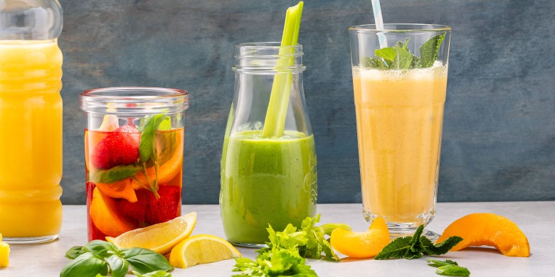 Perzik-rooibossmoothie