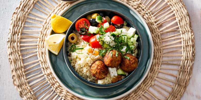 Couscoussalade met falafel