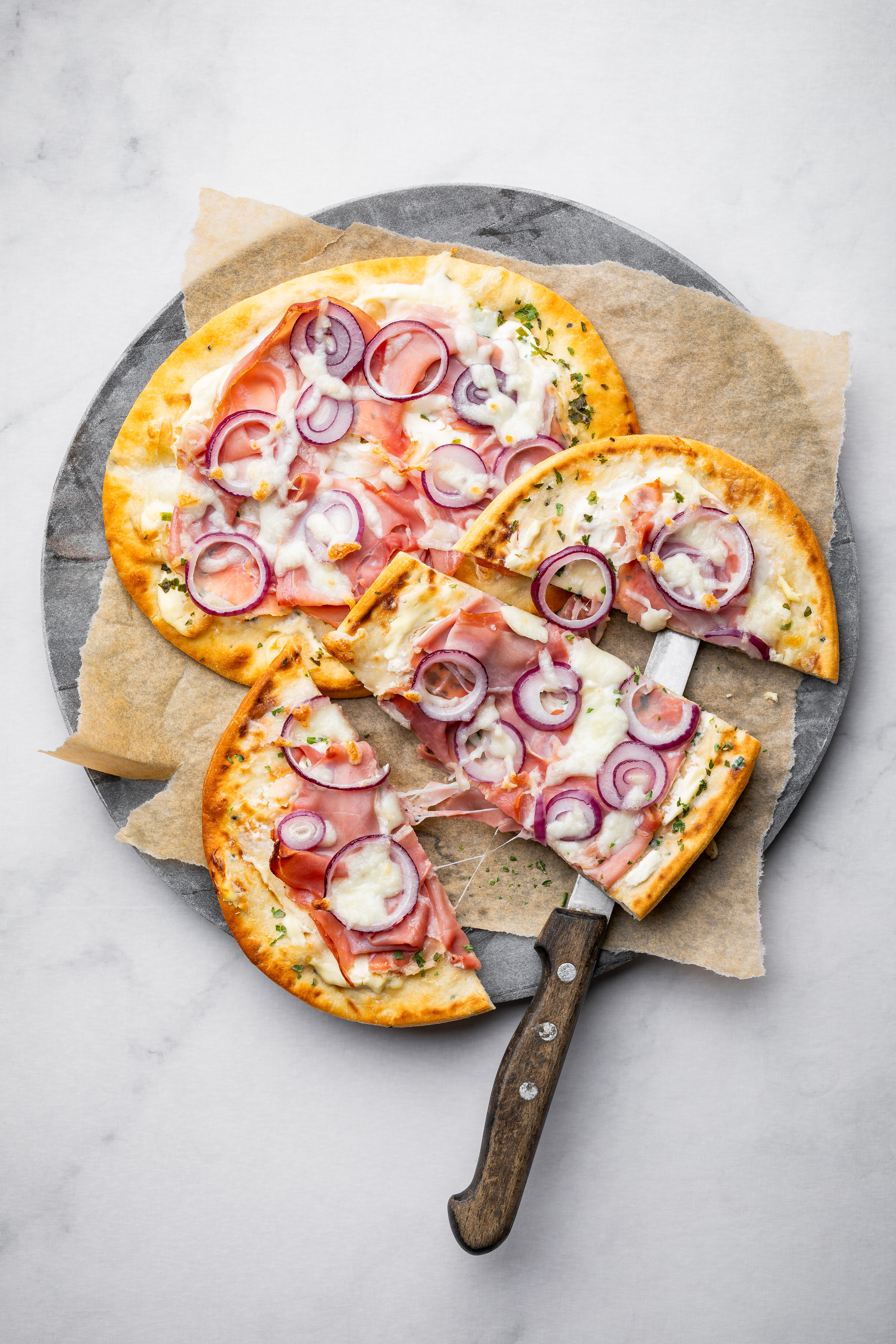 Naan-pizzapunten