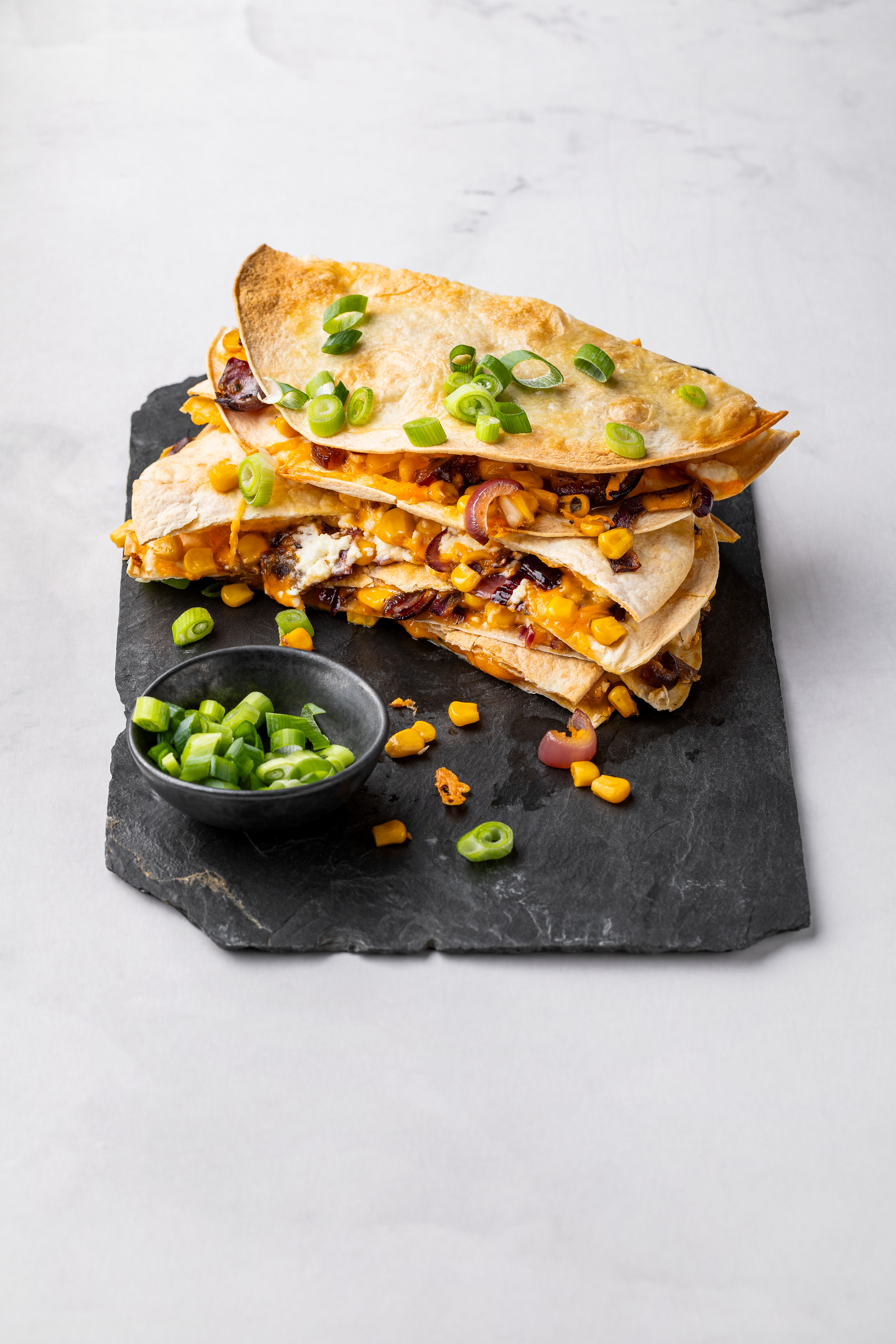 Griekse quesadilla met feta