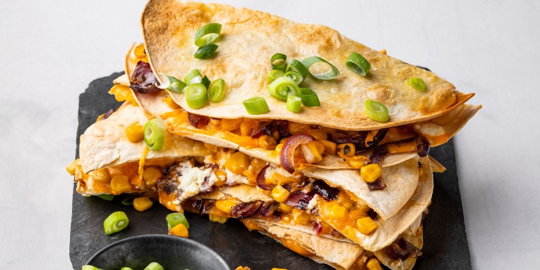 Griekse quesadilla met feta