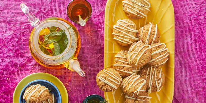 Pindakoekjes met witte chocolade
