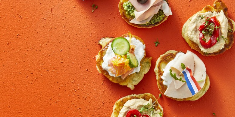 Kruidenpoffertjes met toppings