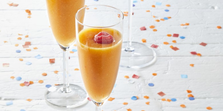 Mango mocktail met framboos