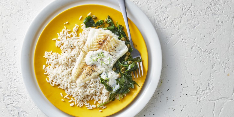 Kabeljauwfilet met wittewijn-bieslooksaus