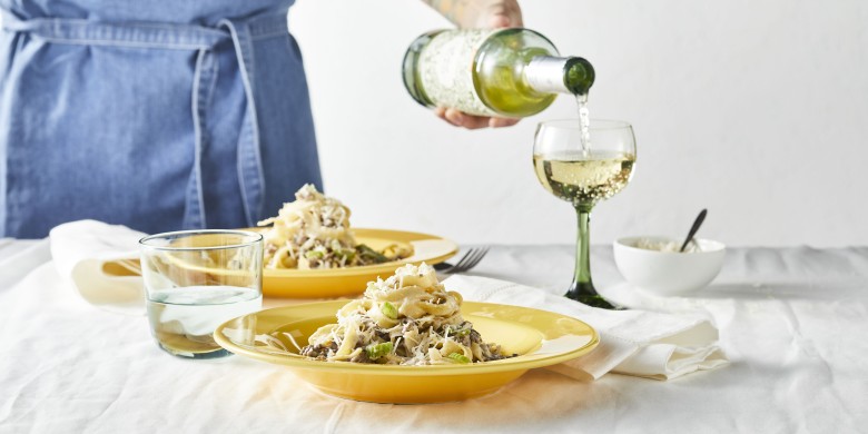 Tagliatelle al ragù bianco