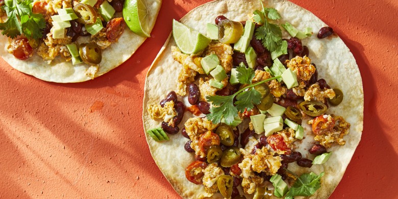 Tostada met Tex-Mex roerei