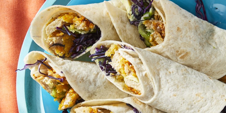Wraps met crispy vegakip