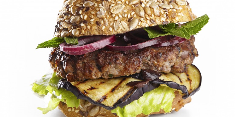 Olijven-fetaburger