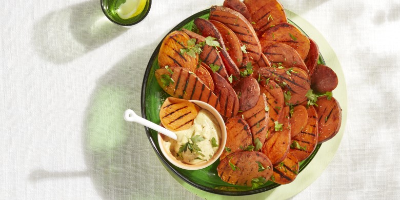 Zoete aardappel met vadouvanmayo