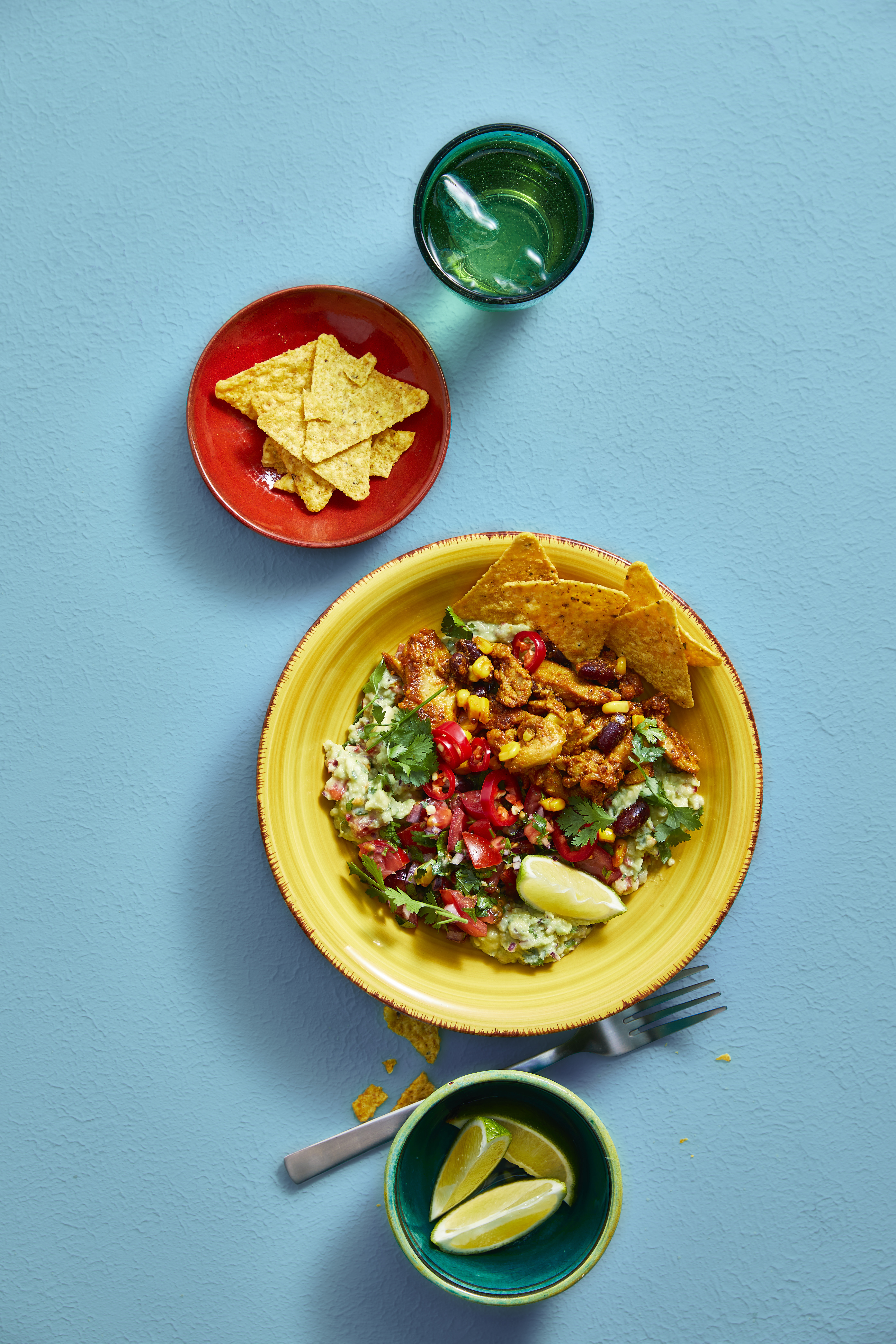 Tex-mexbowl met guacamole