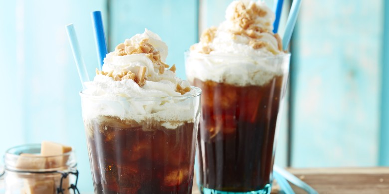 Iced coffee caramel
