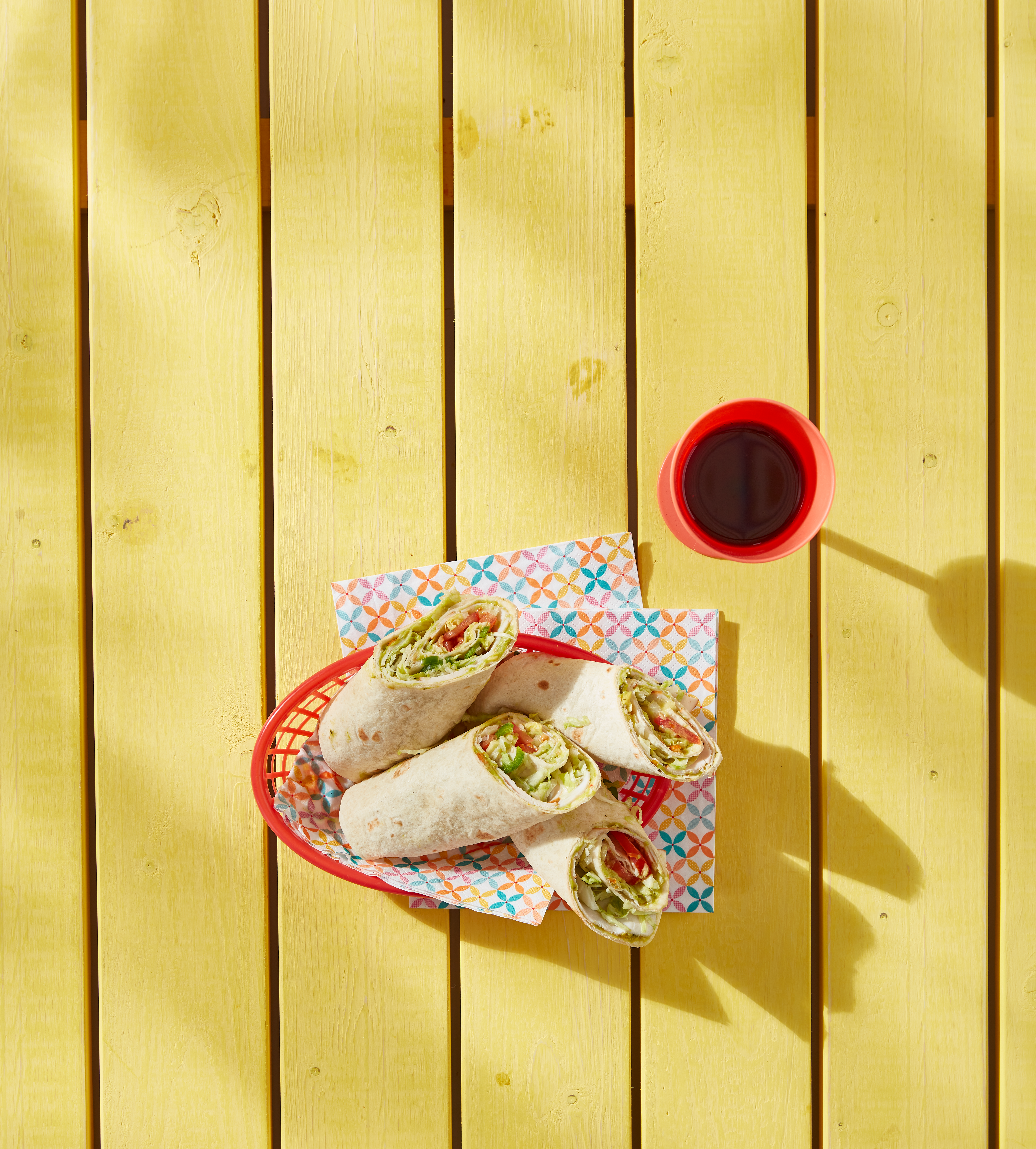 Kiptortillawraps met guacamole