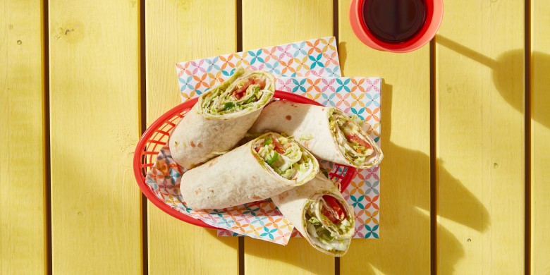 Kiptortillawraps met guacamole