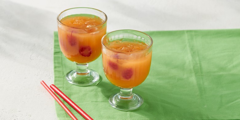 Mango-frambozen-ijsthee