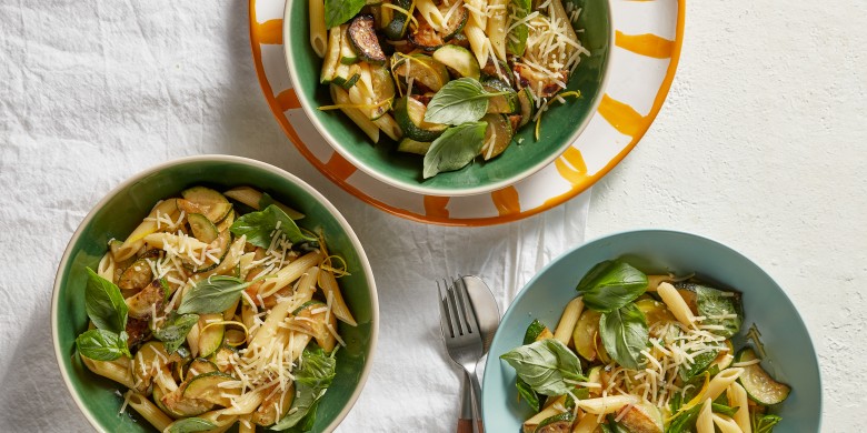 Penne met courgette