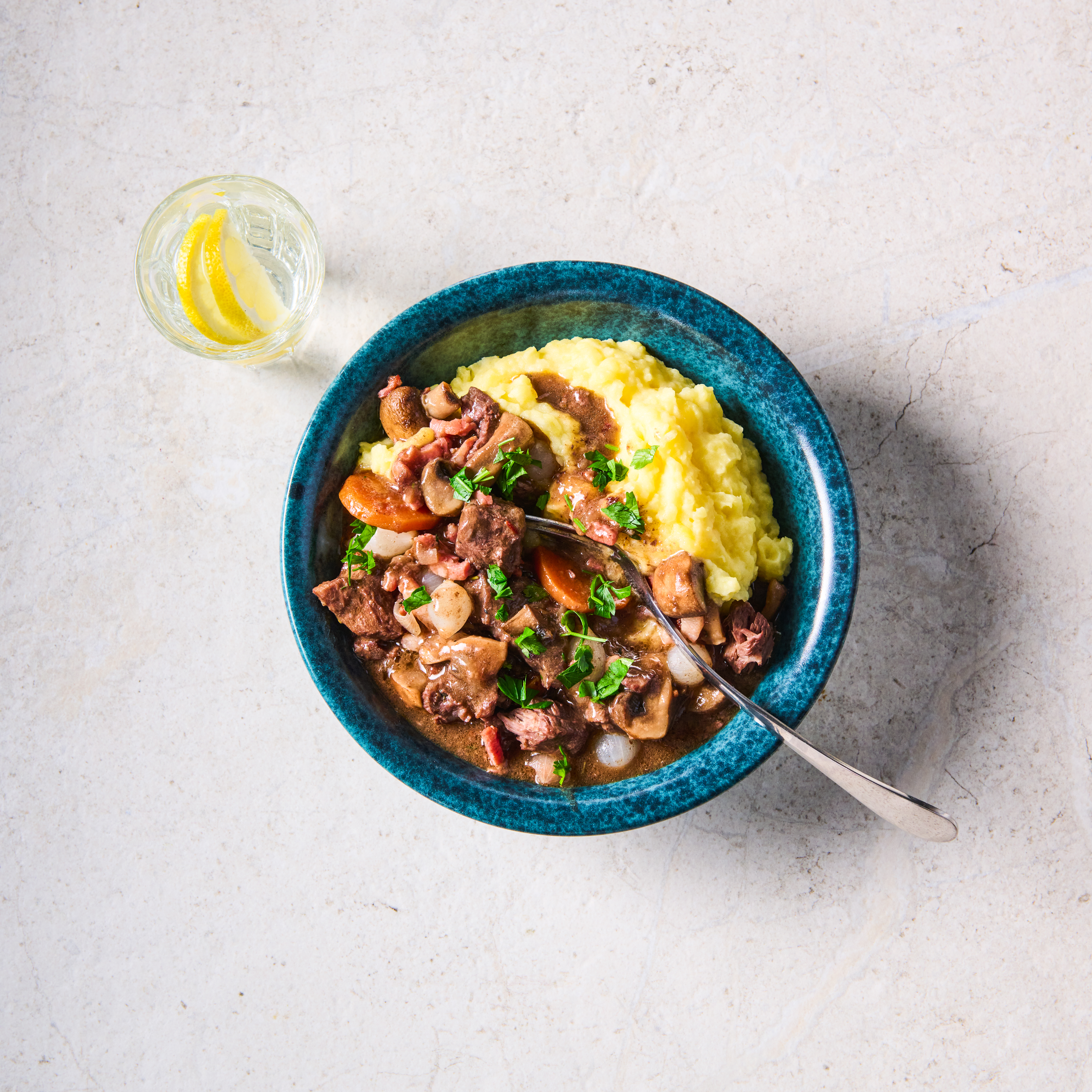 Boeuf bourguignon uit de snelkookpan