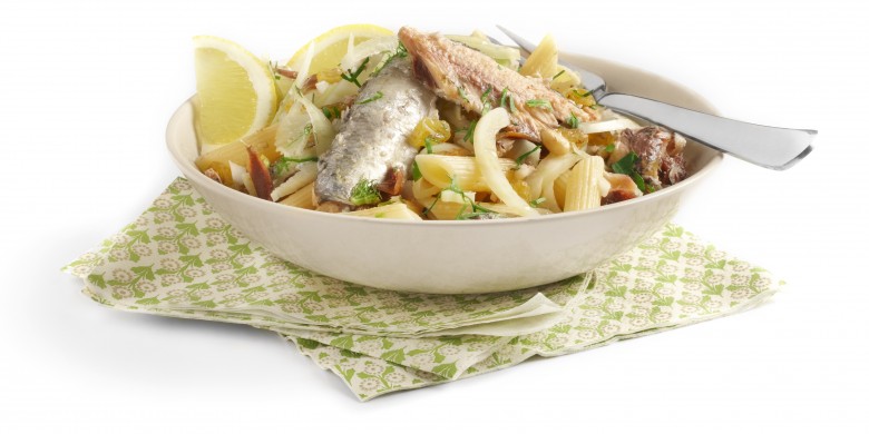 Pasta met vis en venkel