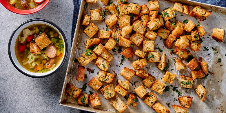 Kruidenbotercroutons