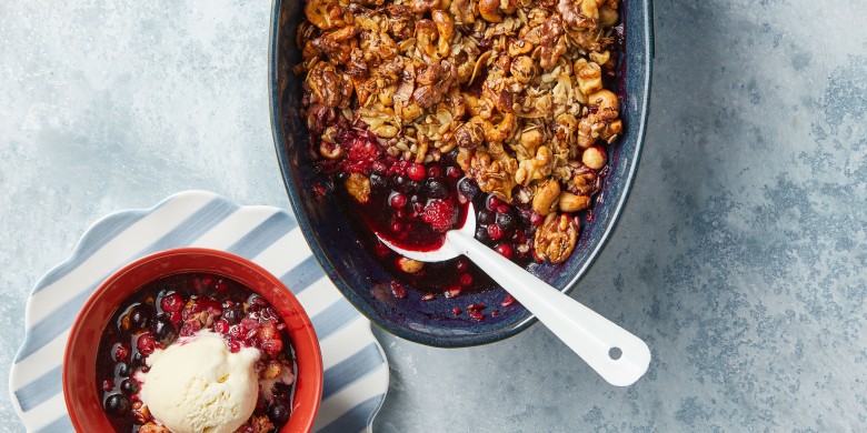 Ovenfruit met granolacrumble