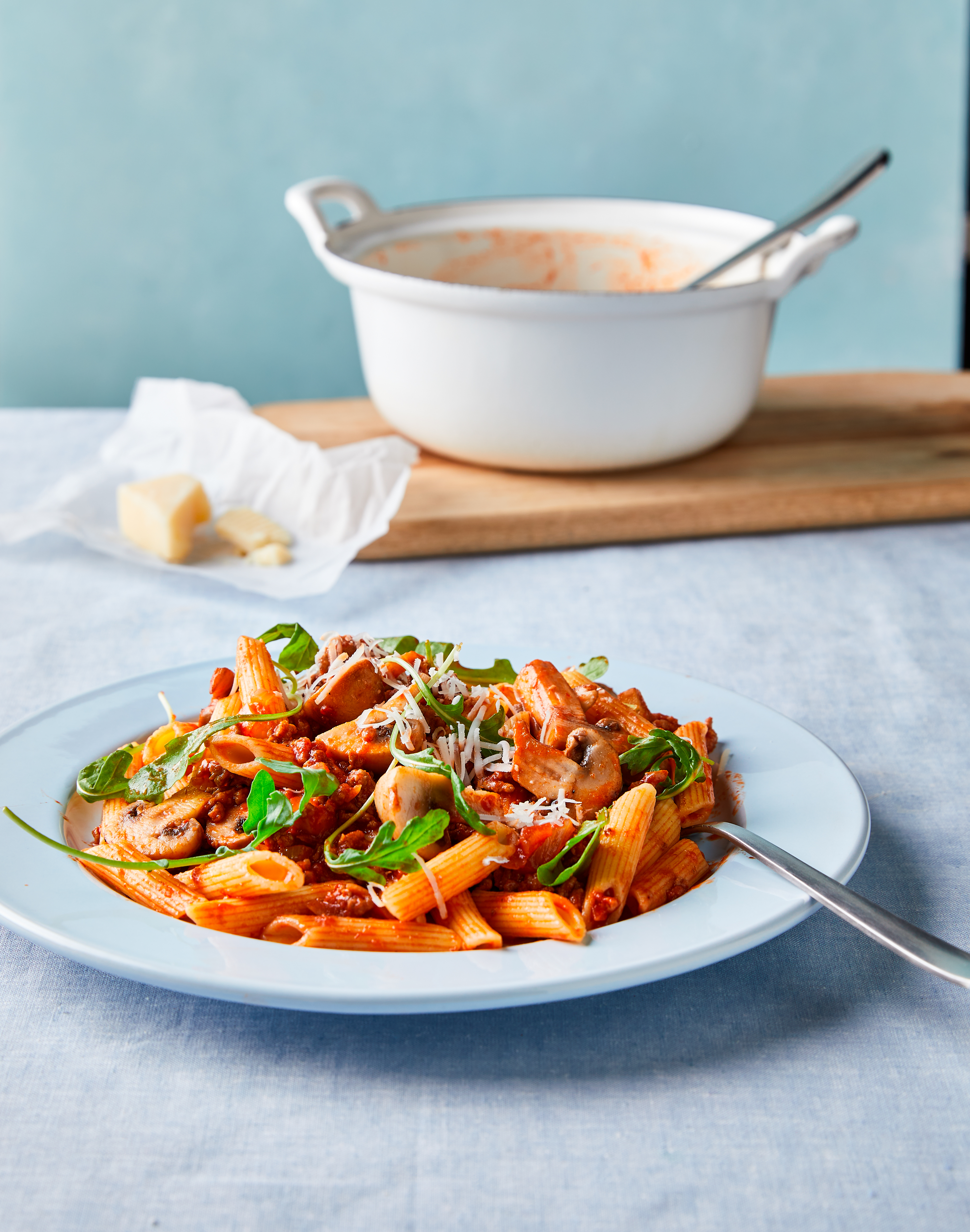 Penne met bolognese