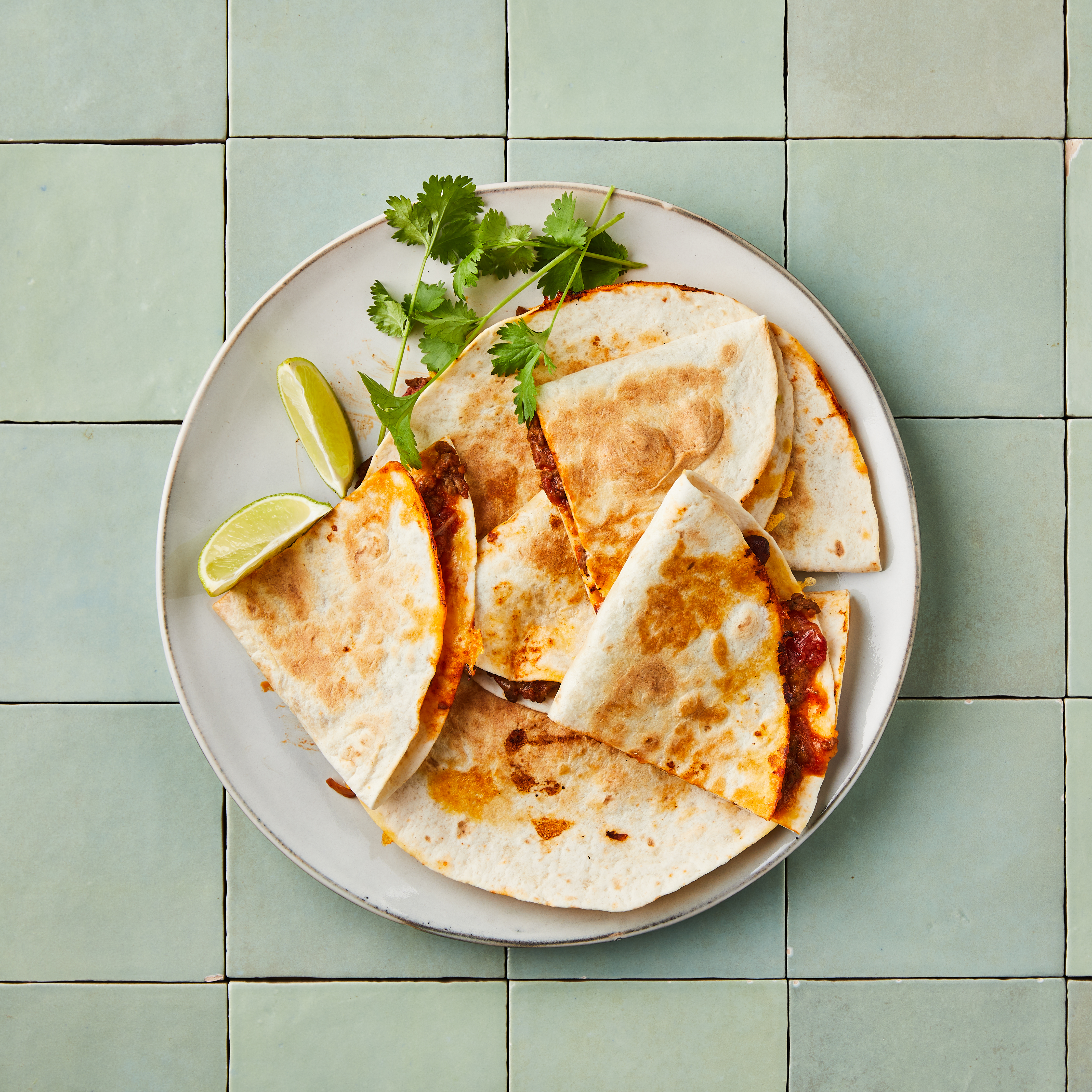 Quesadilla met chili