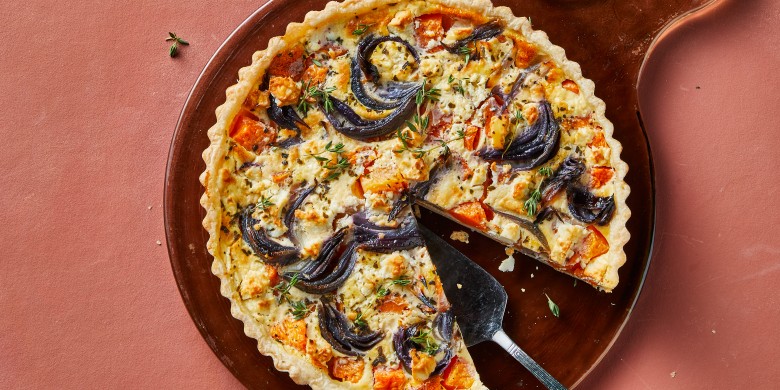 Pompoenquiche met feta