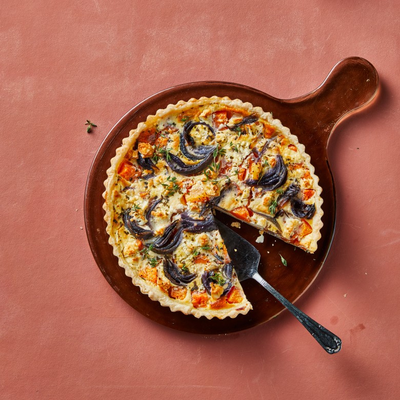 Pompoenquiche met feta