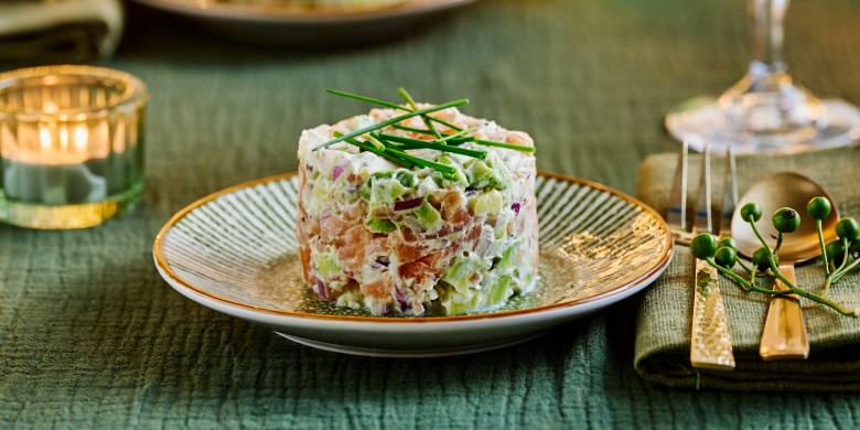 Zalm-avocadotartaar