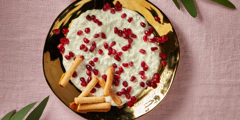 Fetacrème met granaatappel