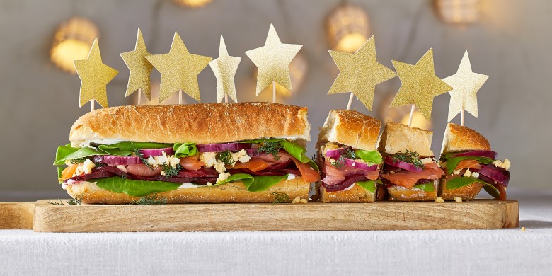 Ciabatta zalmsandwich