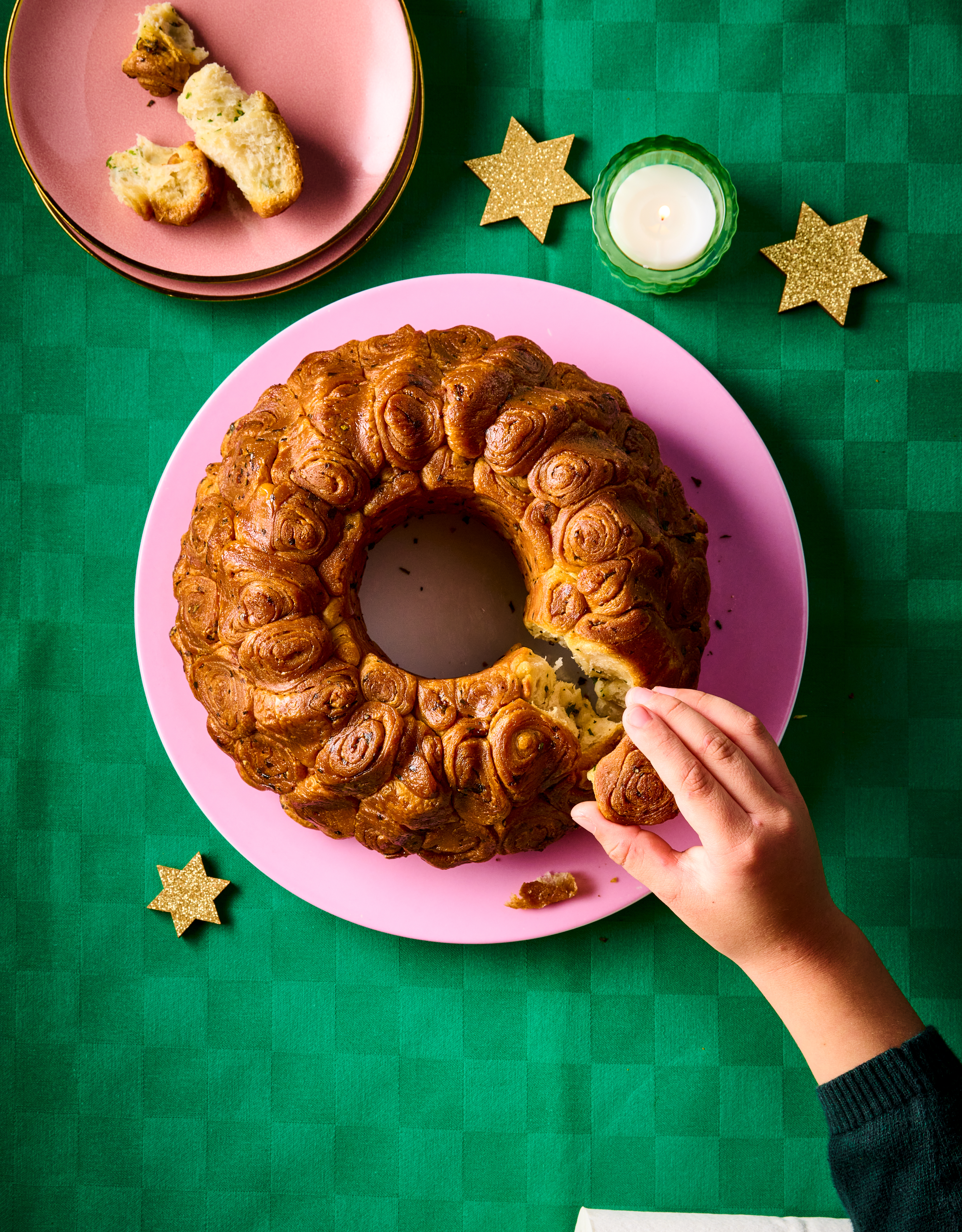 Breekbrood met knoflook en kruiden