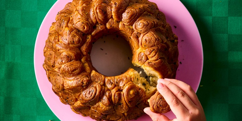 Breekbrood met knoflook en kruiden