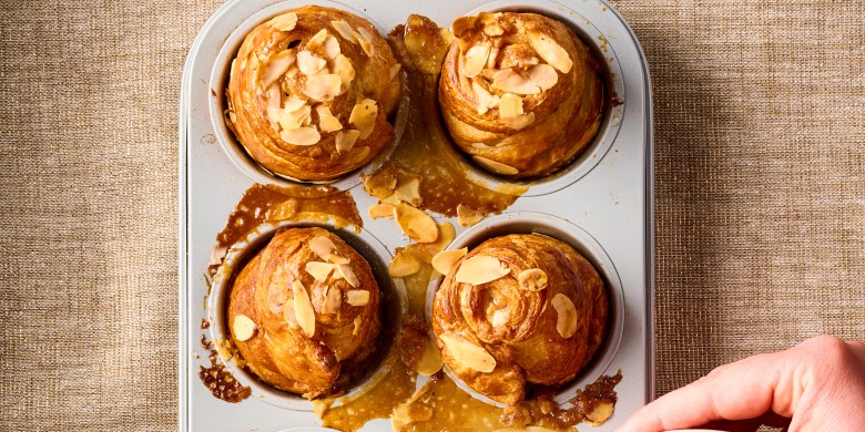 Amandel-kaneelcruffins