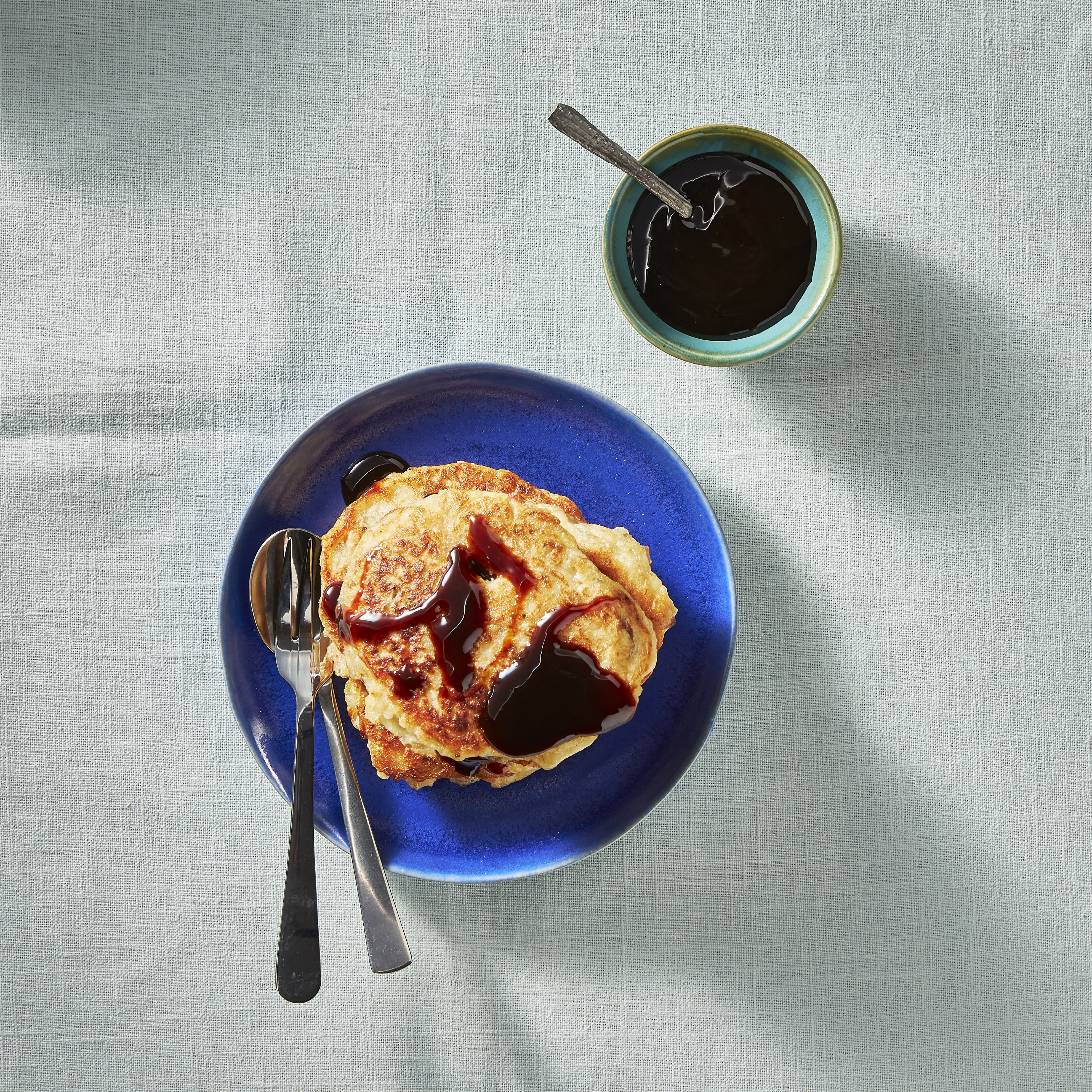 Havermout-appelpannenkoekjes met appelstroop