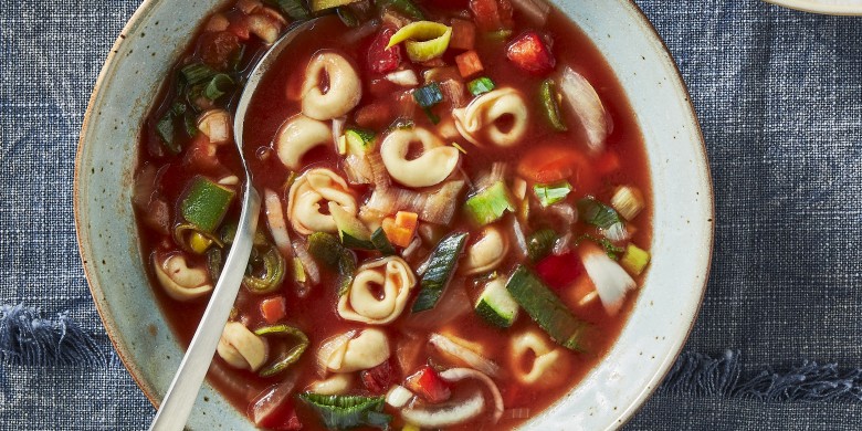 Minestrone met tortellini