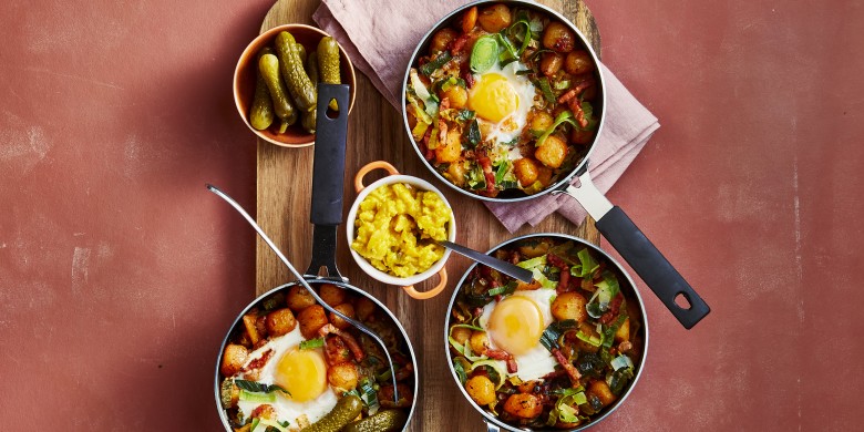 Captain's dinner met ei (shakshuka-stijl)