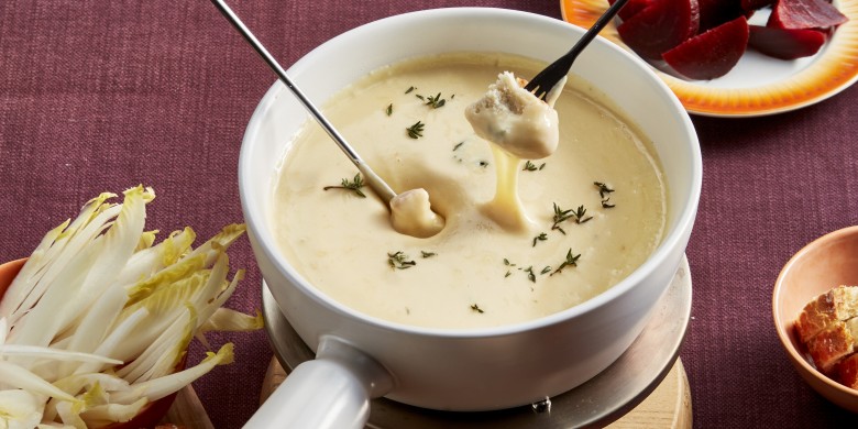 Kaasfondue met winterbok en tijm
