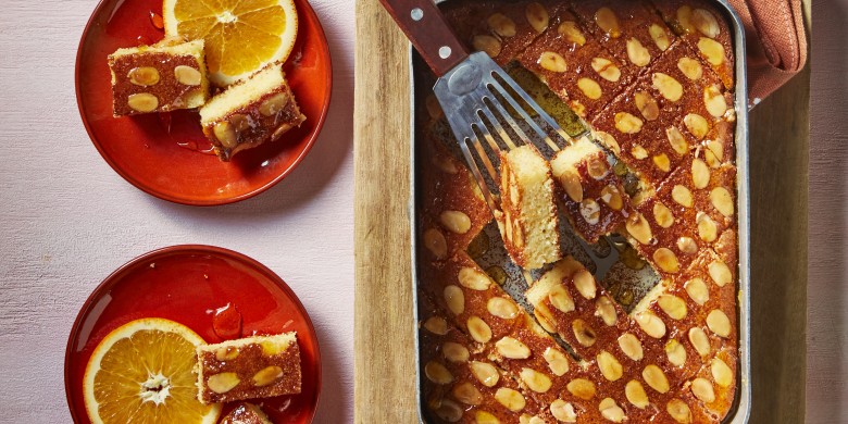 Basbousa (Egyptische griesmeelcake)