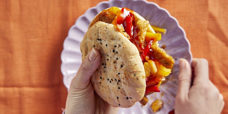 Turks broodje vegetarische shoarma
