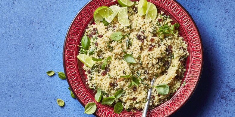 Kruiden-couscous met rozijnen