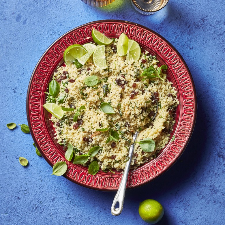 Kruiden-couscous met rozijnen