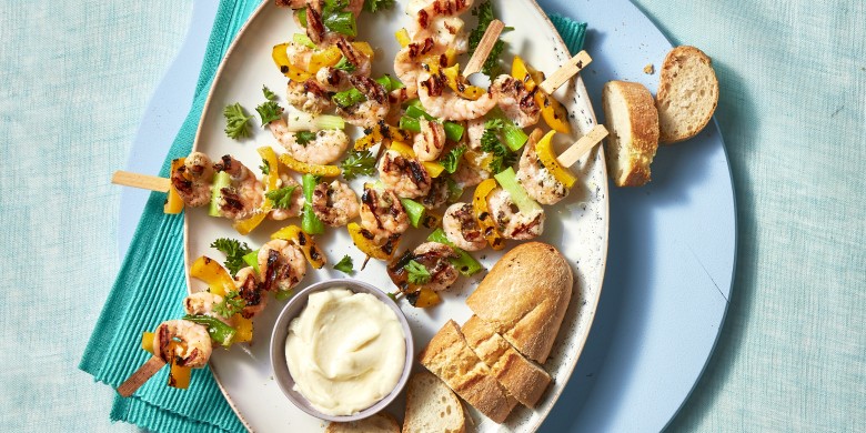 Garnalenspies met bosui en aoili