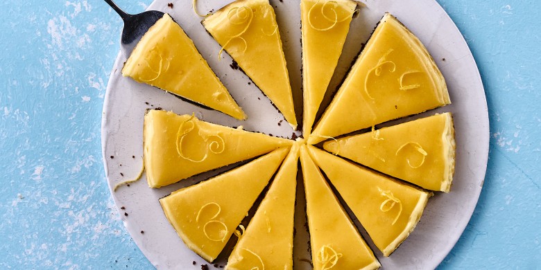 Lemoncurd-cheesecake