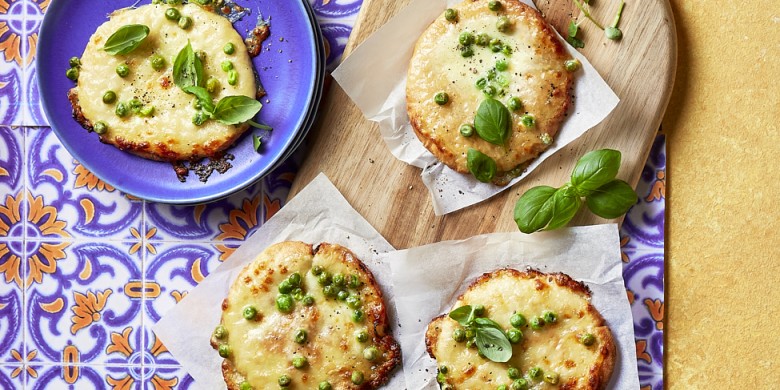 Pita-pizette met mozzarella