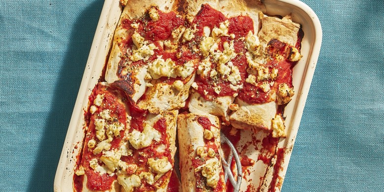 Enchilada’s met bonenchili en feta