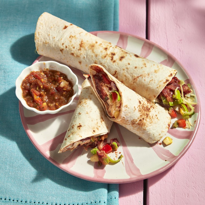 Mexicaanse groenteburrito's