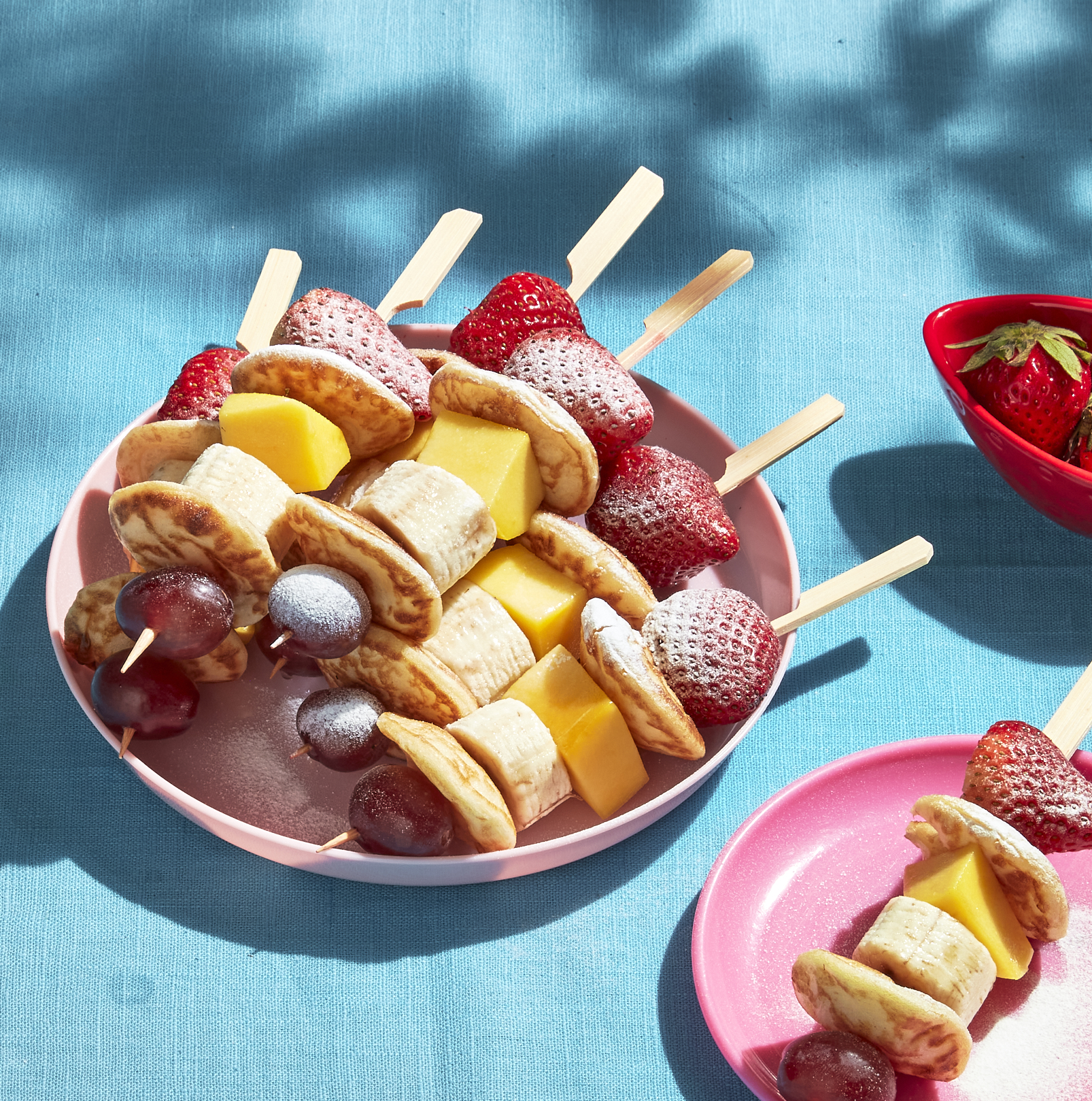 Poffertjesprikkers met fruit